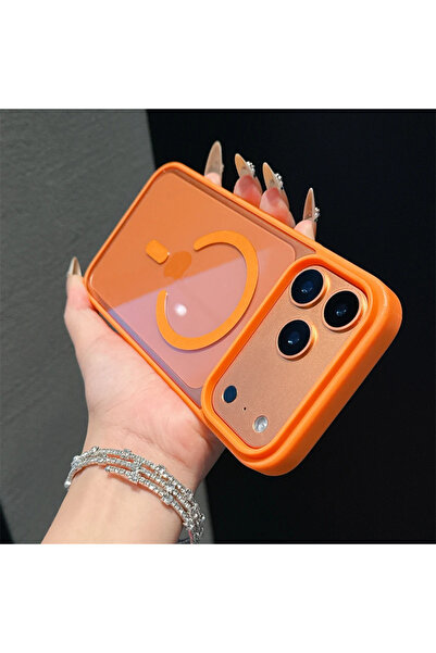 Choice9 iPhone17 Pro Orange Luxury Candy Color Magnetic For Magsafe Case For ...