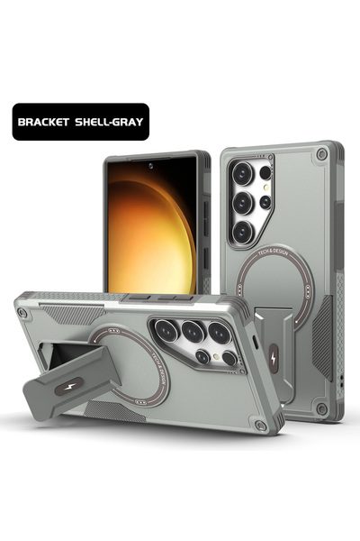 Choice37 Galaxy S26 Ultra Grey Magnetic Armor Case For S26 S25 Ultra S24 Plus...
