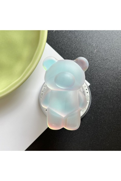Choice WHITE Kawaii Pastel 3D Bear Phone Stand For Mag-Safe Detachable Holder...