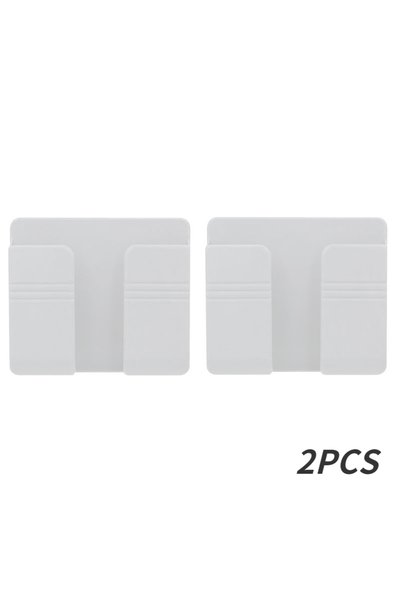 Choice5 2PCS-White 1-8pcs Wall Mounted Phone Storage Box Multifunction Punch ...
