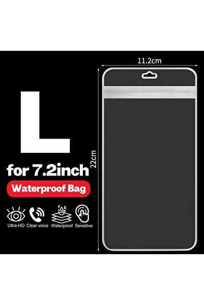 Choice8 6Pcs L-for 7.2inch 6.3/6.8/7.2inch Universal Waterproof Phone Bag Und...