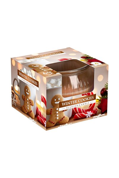 LCA Set 4 x Lumanare Parfumata in Pahar Winter Cookies, 18 Ore