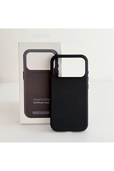Choice62 iPhone17 Pro Max Black Original Animation Technology Woven Phone Cas...