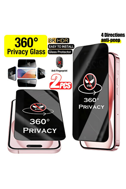 Choice11 iPhone 16 Pro Max Anti Peeping 2 Pieces NNBILI 2Pcs 4 Way 360 Degree...