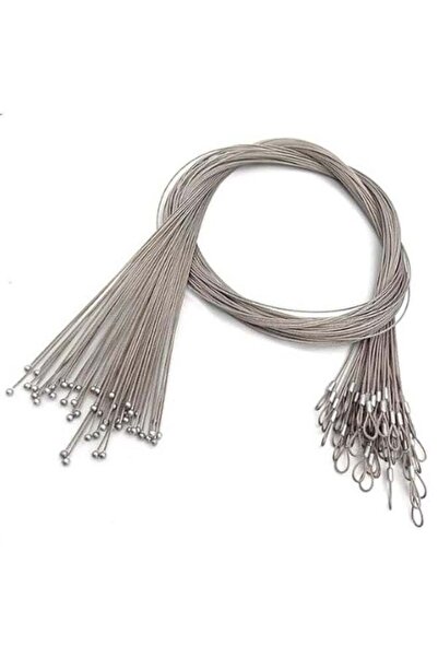 Generic Pack of 100 Galvanized Steel Wire Rope Slings with Zinc Head, Heavy-D...