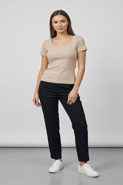 Giyim Dünyası Women's Square Neck Camisole Body Camel