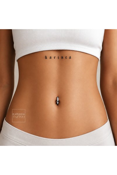 Karınca Piercing Klipsli Göbek Piercingi Hinged Belly Piercing