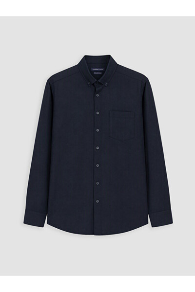 LC Waikiki Rmz Gi̇yi̇m Farkiyla Standard Fit Oxford Men's Shirt