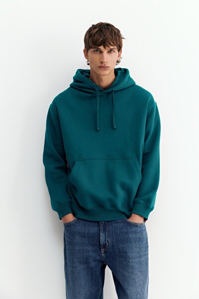 Pull & Bear Basic kapüşonlu sweatshirt