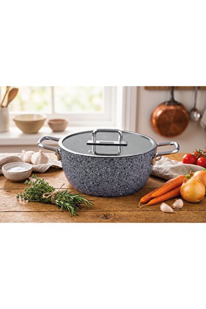Zest Peakstone Deep Pot 24 cm Gray