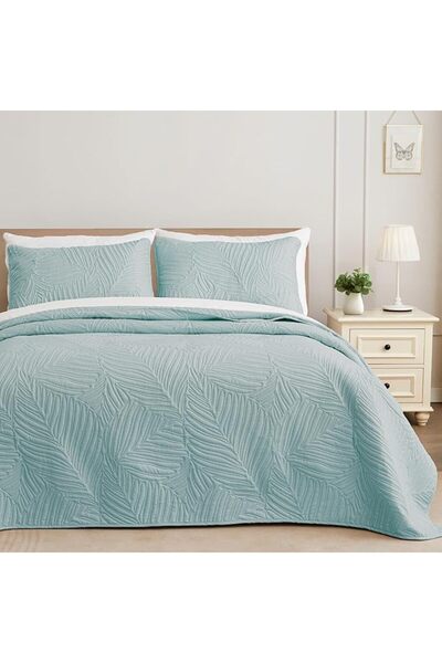 Exclusivo Mezcla Twin Quilt Bedding Set, Lightweight White Quilts Twin Size f...