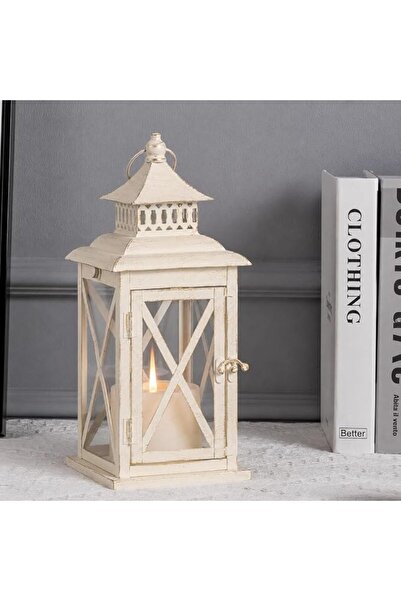 GENERAL Candle Lantern Decorative, Large Square Hanging Spring Home Decor, Vi...