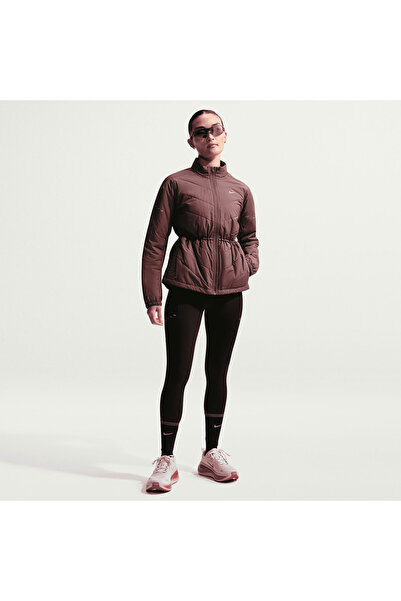 Nike Kadın Mavi Swift Therma-fit Fill Rüzgar Geçirmez Spor Kahverengi Koşu Ce...