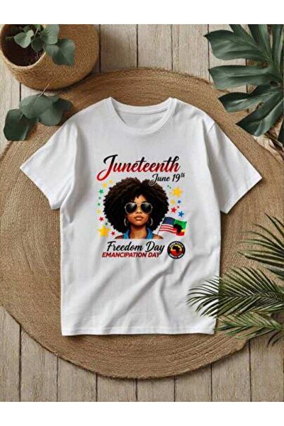 9JY Junettenh T-Shirt. Worn On Freedom Day. African Style Design. Black Histo...