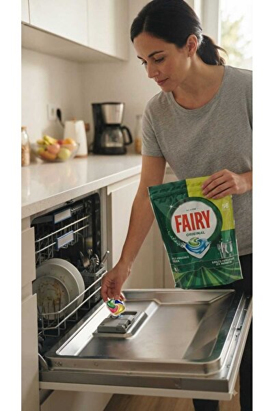 Fairy Original All-in-One Dishwasher Tablets – Lemon Scent, 36 Count