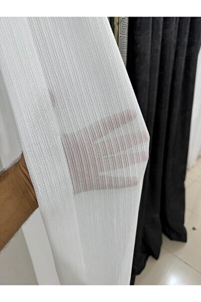 Store bambo gümüş simli kırışma yok 1/3 sık pile trend ürün