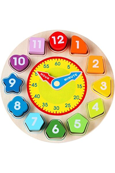 STARSTAR Wooden shape sorting clock Montessori educational toy.