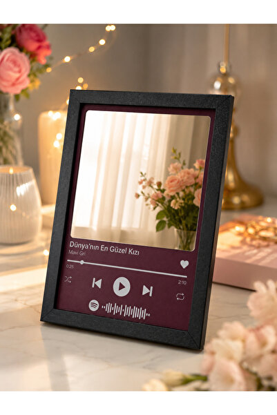 sevgiliye aynalı tablo dünyanın en güzel kızı Spotify müzikli