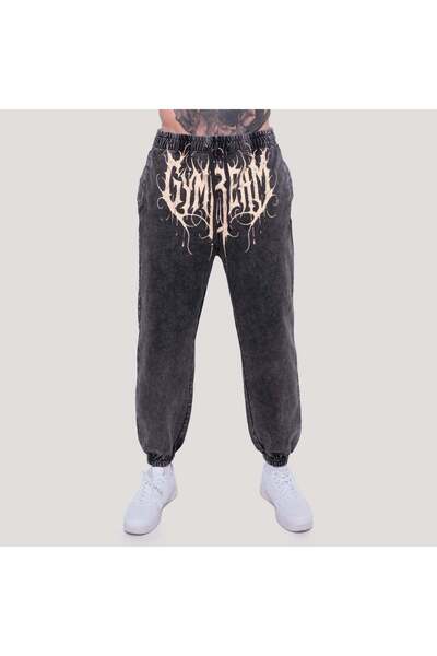 GymBeam Pantaloni de trening Abyss, gri cărbune, mărimea S