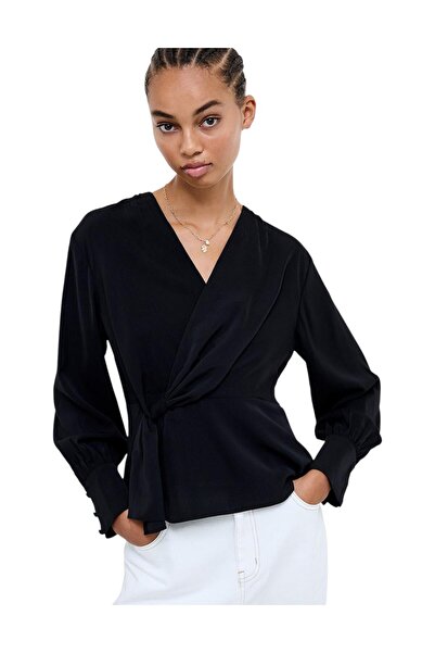 French Connection Women Laurel Crepe Peplum Top