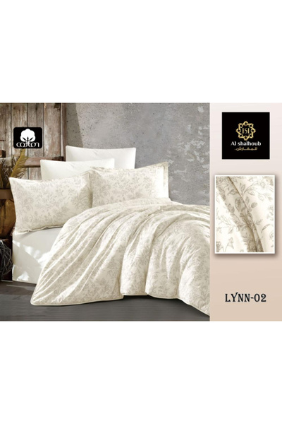 Generic Brand مفرش نفرين لين قطن 6'قطع F-26/083-LYNN مقاس 240*260 - LYNN-02