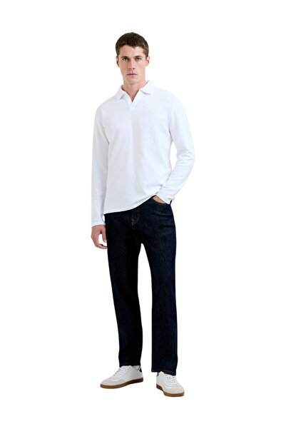 French Connection Men Ottoman Trophy Cotton Jhonny Collar T-Shirt