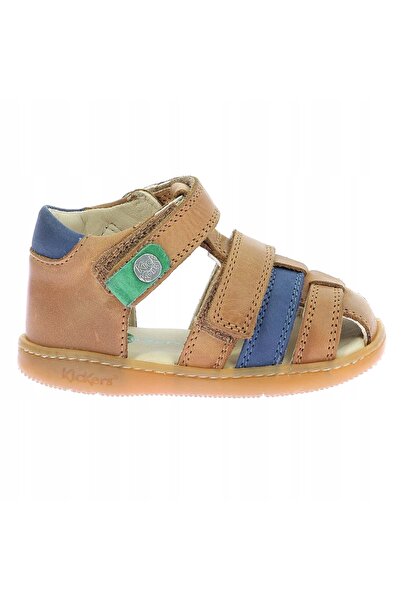 NO BRAND Kickers Kick Pod camel/bleumarin 23 EU sandale pentru copii