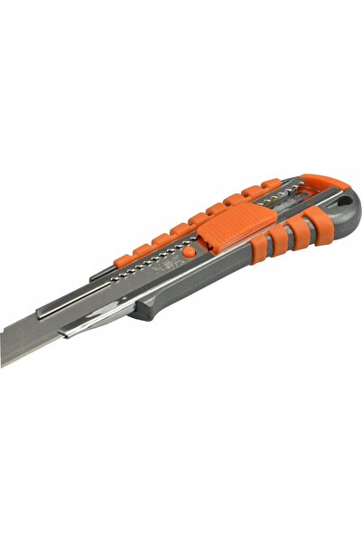 NEO Tools 5x Cuțit cu lamă segmentată de 18mm, corp metalic + lame de rezervă