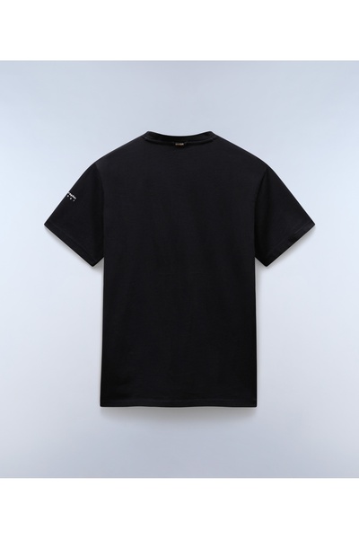 NO BRAND Tricou bărbătesc Napapijri S-Badge negru 041 S