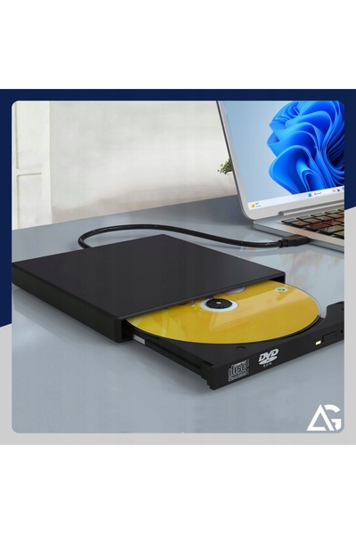 NO BRAND Unitate externă CD/DVD portabilă, cu funcție de scriere, pentru lapt...