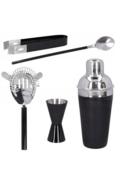 NO BRAND SET DE BARMAN: shaker, lingură, măsură, sită, clește pentru gheață, ...