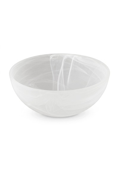 NO BRAND Abajur din sticlă albă mată, tip emisferă, din alabastru, E27, 30cm