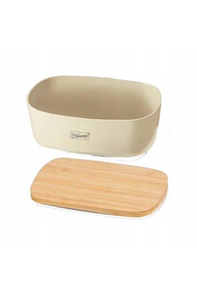 Maestro Cutie pentru pâine Chlebak cu capac de bambus 35 x 24 x 12 cm