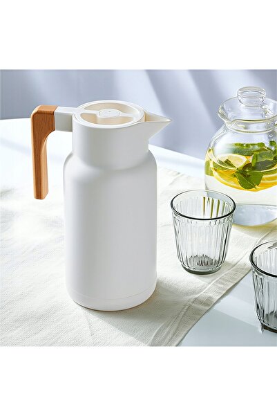 NO BRAND Termos cu interior de sticlă și mâner, 1l, pentru conferințe, pentru...