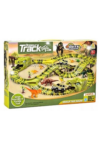 NO BRAND Dinozauri de curse pe pistă XXL 269 el Dino Park Mașină cu baterii C...