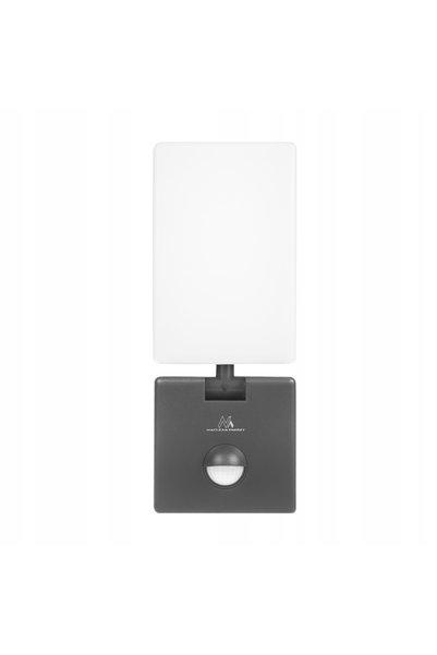 Maclean Lampă LED de exterior 10W, montată pe perete, pentru fațadă, cu senzo...
