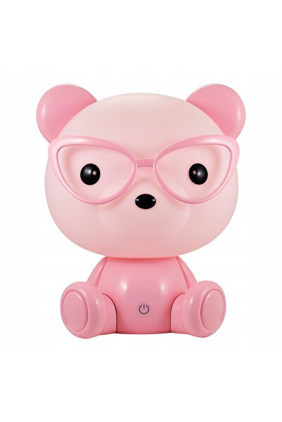 NO BRAND Lampă de masă Polux/Goldlux BEAR GLASSES 08245 Plastic roz