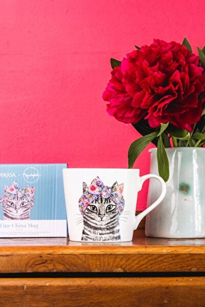 MIKASA Cană de 380ml pentru cafea, ceai, capacitate mare, cu motiv animal, pi...