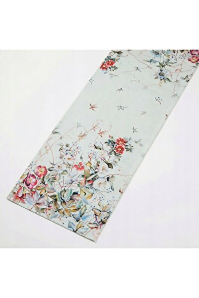 NO BRAND Traversă cu flori 140x40 cm Bumbac 100%