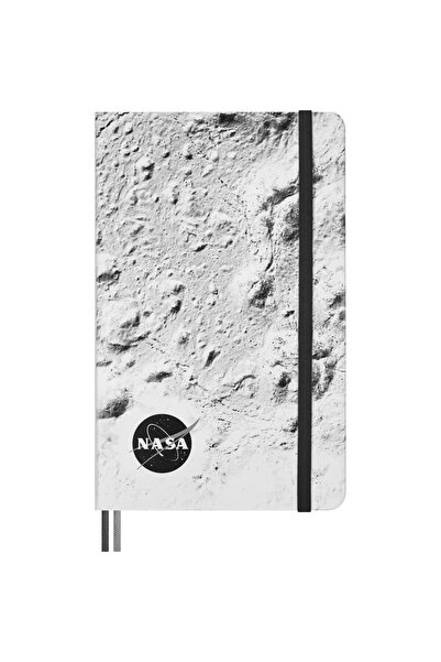 Moleskine Nasa Moon Surface Textured Hard Cover Striped Notebook 100 Gr 13X21 cm
