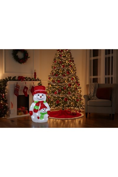 NO BRAND Om de zăpadă 3D LED luminos, ornament mare, decorațiune de Crăciun, ...