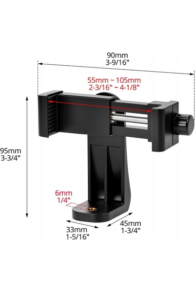 NO BRAND SUPORT PENTRU TELEFON PENTRU TREPIED – ADAPTOR PENTRU CAP DE TREPIED...
