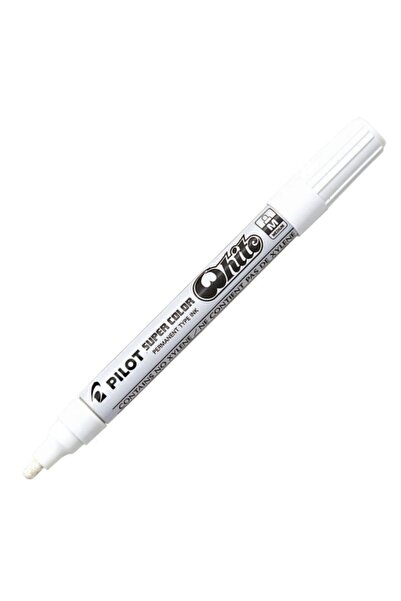 NO BRAND Marker pe bază de ulei ALB Pilot Super Color M, 4.5mm pentru orice s...