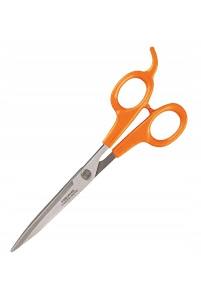 FiSKARS Foarfece de coafură clasice portocalii, lame ascuțite din oțel, 17 cm