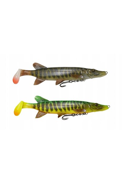 NO BRAND GUMA SAVAGE GEAR 4D PIKE SHAD PEȘTE CU DUNGĂ 20cm