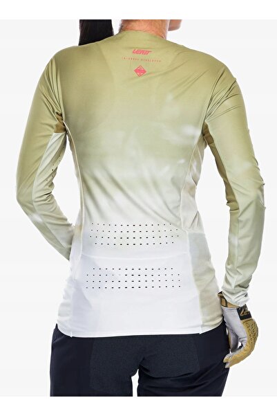 Leatt Hanorac de ciclism pentru femei MTB 5.0 Gravity Jersey - maro alamă L
