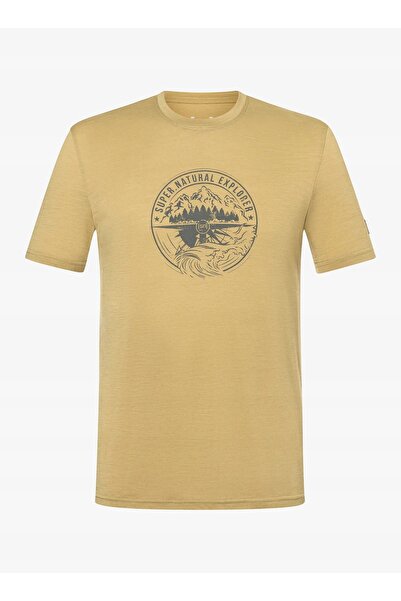 NO BRAND Tricou cu imprimeu Super. Exploring Tee - sahara/cașmir L