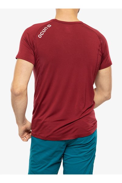 NO BRAND Ocun Bamboo T Blossom Tricou de alpinism - vin merlot XL
