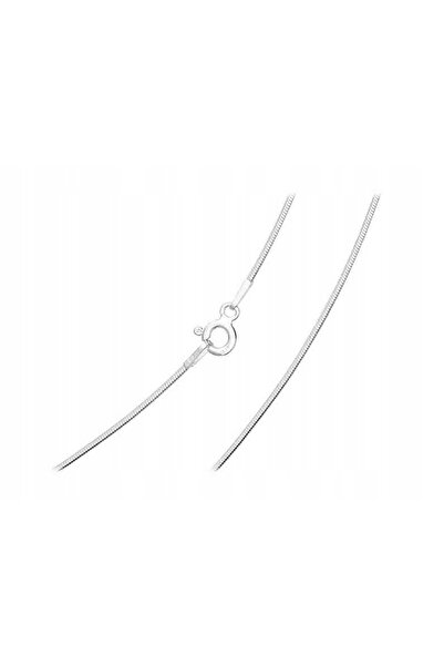 NO BRAND Lanț subțire lung din argint, tip șarpe, pentru femei, rotund, 0.8mm...