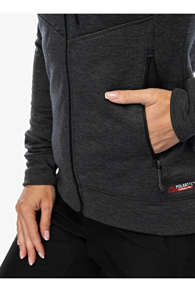 NO BRAND Bluză polară de damă Turbat Peak Fleece - negru intens XL